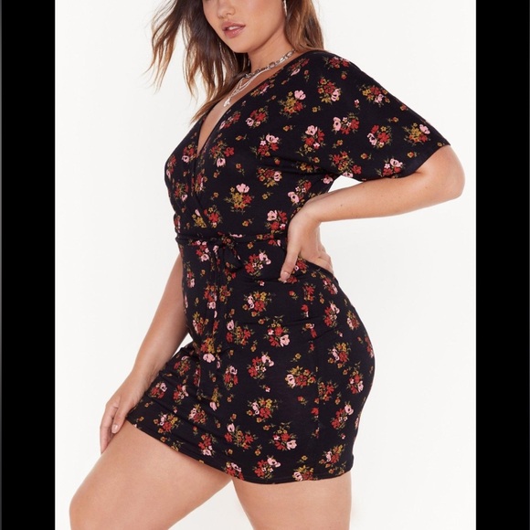 Nasty Gal Floral Tie Waist Mini Dress - Picture 13 of 14